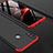 Hard Rigid Plastic Matte Finish Front and Back Case 360 Degrees Q01 for Huawei P Smart (2019) Red and Black