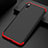 Hard Rigid Plastic Matte Finish Front and Back Case 360 Degrees Q01 for Huawei Y7 (2019) Red and Black