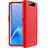 Hard Rigid Plastic Matte Finish Front and Back Cover Case 360 Degrees C01 for Samsung Galaxy A80 Red