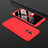 Hard Rigid Plastic Matte Finish Front and Back Cover Case 360 Degrees for Huawei G10 Red