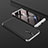 Hard Rigid Plastic Matte Finish Front and Back Cover Case 360 Degrees for Huawei G10 Silver