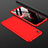 Hard Rigid Plastic Matte Finish Front and Back Cover Case 360 Degrees for Huawei Honor 8A Red
