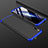 Hard Rigid Plastic Matte Finish Front and Back Cover Case 360 Degrees for Huawei Honor 9X Blue and Black