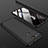 Hard Rigid Plastic Matte Finish Front and Back Cover Case 360 Degrees for Huawei Honor V20 Black