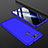 Hard Rigid Plastic Matte Finish Front and Back Cover Case 360 Degrees for Huawei Honor V20 Blue