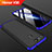 Hard Rigid Plastic Matte Finish Front and Back Cover Case 360 Degrees for Huawei Honor V20 Blue and Black