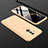 Hard Rigid Plastic Matte Finish Front and Back Cover Case 360 Degrees for Huawei Mate 20 Lite Gold