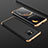 Hard Rigid Plastic Matte Finish Front and Back Cover Case 360 Degrees for Huawei Mate 20 Pro Gold and Black