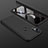 Hard Rigid Plastic Matte Finish Front and Back Cover Case 360 Degrees for Huawei P Smart+ Plus Black