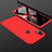 Hard Rigid Plastic Matte Finish Front and Back Cover Case 360 Degrees for Huawei P Smart+ Plus Red