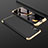 Hard Rigid Plastic Matte Finish Front and Back Cover Case 360 Degrees for Huawei P20 Gold and Black