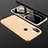 Hard Rigid Plastic Matte Finish Front and Back Cover Case 360 Degrees for Huawei P20 Lite Gold