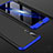 Hard Rigid Plastic Matte Finish Front and Back Cover Case 360 Degrees for Huawei P20 Pro Blue and Black