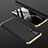 Hard Rigid Plastic Matte Finish Front and Back Cover Case 360 Degrees for Huawei P30 Gold and Black