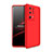 Hard Rigid Plastic Matte Finish Front and Back Cover Case 360 Degrees for Huawei P40 Pro+ Plus Red