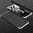 Hard Rigid Plastic Matte Finish Front and Back Cover Case 360 Degrees for Huawei Y6 Prime (2019) Silver