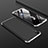 Hard Rigid Plastic Matte Finish Front and Back Cover Case 360 Degrees for Huawei Y7 Prime (2019) Silver