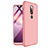 Hard Rigid Plastic Matte Finish Front and Back Cover Case 360 Degrees for Nokia X6 Rose Gold