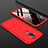 Hard Rigid Plastic Matte Finish Front and Back Cover Case 360 Degrees for Nokia X7 Red