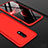 Hard Rigid Plastic Matte Finish Front and Back Cover Case 360 Degrees for OnePlus 7 Red