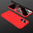 Hard Rigid Plastic Matte Finish Front and Back Cover Case 360 Degrees for OnePlus Nord N20 5G Red