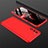 Hard Rigid Plastic Matte Finish Front and Back Cover Case 360 Degrees for OnePlus Nord Red