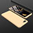 Hard Rigid Plastic Matte Finish Front and Back Cover Case 360 Degrees for Oppo A12e Gold