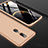 Hard Rigid Plastic Matte Finish Front and Back Cover Case 360 Degrees for Oppo A9 Gold