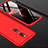 Hard Rigid Plastic Matte Finish Front and Back Cover Case 360 Degrees for Oppo A9 Red