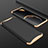 Hard Rigid Plastic Matte Finish Front and Back Cover Case 360 Degrees for Oppo Find X Gold and Black