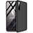Hard Rigid Plastic Matte Finish Front and Back Cover Case 360 Degrees for Oppo K5 Black