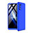 Hard Rigid Plastic Matte Finish Front and Back Cover Case 360 Degrees for Oppo Reno4 4G Blue