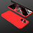 Hard Rigid Plastic Matte Finish Front and Back Cover Case 360 Degrees for Oppo Reno7 Lite 5G Red