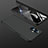 Hard Rigid Plastic Matte Finish Front and Back Cover Case 360 Degrees for Oppo Reno8 Lite 5G Black