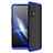 Hard Rigid Plastic Matte Finish Front and Back Cover Case 360 Degrees for Realme 7 Blue and Black