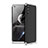 Hard Rigid Plastic Matte Finish Front and Back Cover Case 360 Degrees for Realme 7 Pro Silver and Black