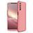 Hard Rigid Plastic Matte Finish Front and Back Cover Case 360 Degrees for Realme 7 Rose Gold