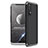 Hard Rigid Plastic Matte Finish Front and Back Cover Case 360 Degrees for Realme 7 Silver and Black