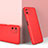 Hard Rigid Plastic Matte Finish Front and Back Cover Case 360 Degrees for Realme C11 Red