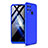 Hard Rigid Plastic Matte Finish Front and Back Cover Case 360 Degrees for Realme C15 Blue