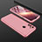 Hard Rigid Plastic Matte Finish Front and Back Cover Case 360 Degrees for Realme C3 Rose Gold