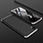 Hard Rigid Plastic Matte Finish Front and Back Cover Case 360 Degrees for Samsung Galaxy A10 Silver and Black