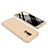 Hard Rigid Plastic Matte Finish Front and Back Cover Case 360 Degrees for Samsung Galaxy A6 Plus (2018) Gold