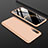 Hard Rigid Plastic Matte Finish Front and Back Cover Case 360 Degrees for Samsung Galaxy A70 Gold
