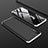 Hard Rigid Plastic Matte Finish Front and Back Cover Case 360 Degrees for Samsung Galaxy A70 Silver