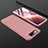 Hard Rigid Plastic Matte Finish Front and Back Cover Case 360 Degrees for Samsung Galaxy A80 Rose Gold
