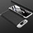 Hard Rigid Plastic Matte Finish Front and Back Cover Case 360 Degrees for Samsung Galaxy A80 Silver and Black