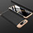 Hard Rigid Plastic Matte Finish Front and Back Cover Case 360 Degrees for Samsung Galaxy A90 4G Gold and Black