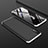 Hard Rigid Plastic Matte Finish Front and Back Cover Case 360 Degrees for Samsung Galaxy A90 5G Silver