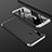 Hard Rigid Plastic Matte Finish Front and Back Cover Case 360 Degrees for Samsung Galaxy A9s Silver
